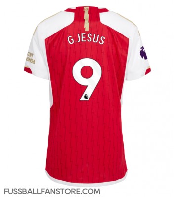 Arsenal Gabriel Jesus #9 Replik Heimtrikot Damen 2023-24 Kurzarm